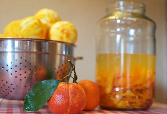 Настойка на мандариновых корках с корицей