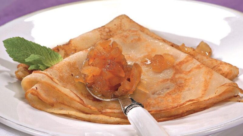 Гречневые блины с яблоками — рецепт